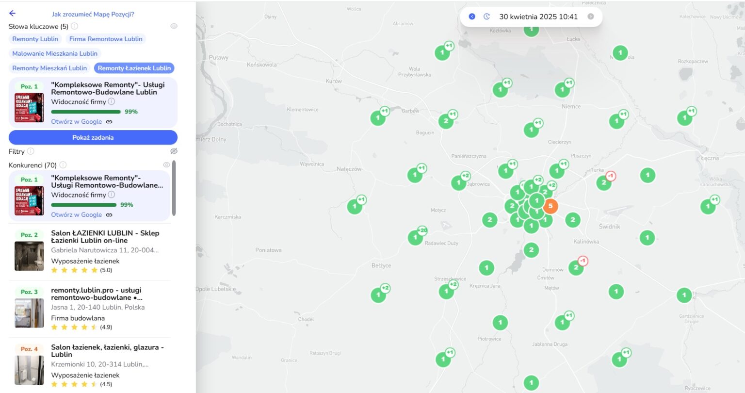 wizytówki google - Widoczni Online